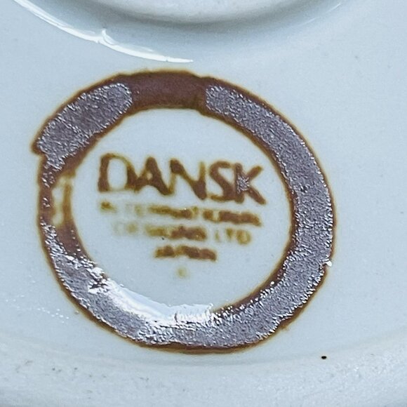 Vintage Dansk Arabesque Blue White Ceramic Candle Holders Set 2 Home Decor - Picture 9 of 9